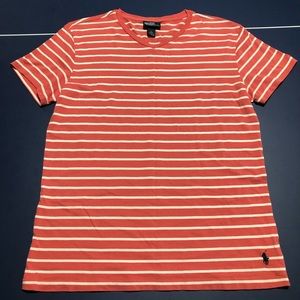 Polo V neck striped shirt